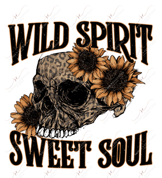 Wild Spirit Sweet Soul - Clear Cast Decal
