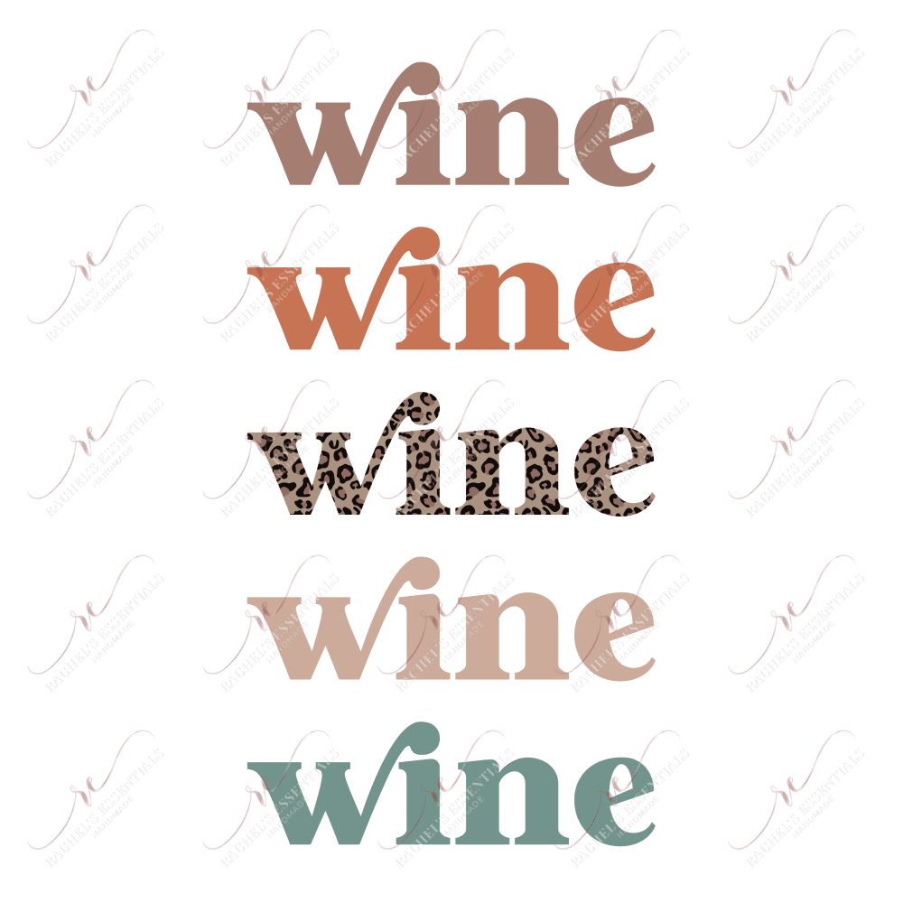 Wine - Ready To Press Sublimation Transfer Print Sublimation