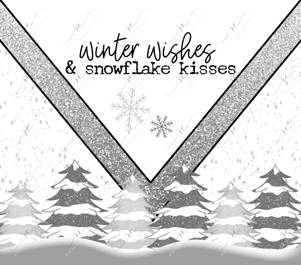 Winter Wishes And Snowflake Kisses - Vinyl Wrap Vinyl