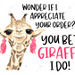 You Bet Giraffe I Do - Sticker Set