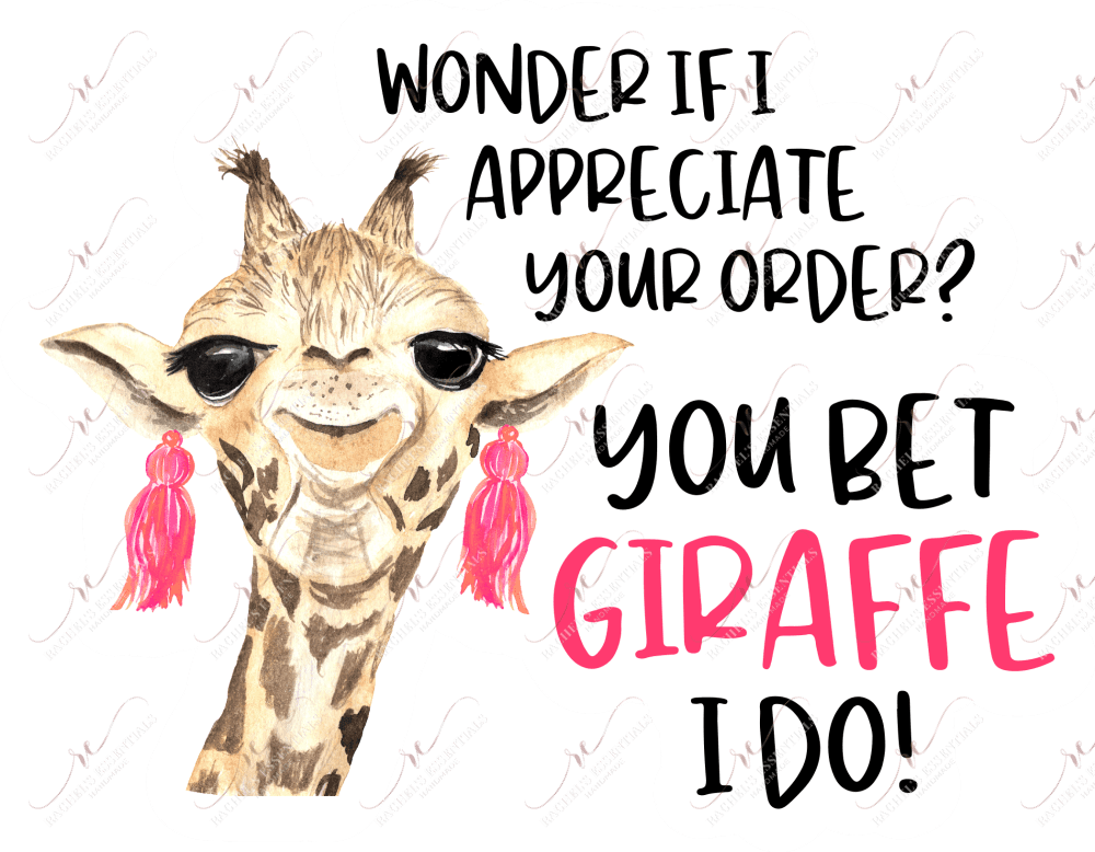 You Bet Giraffe I Do - Sticker Set